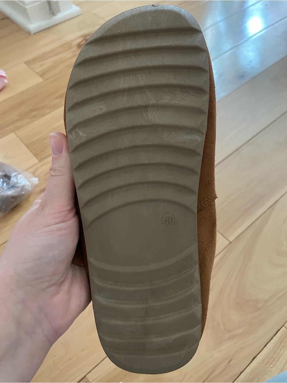 Brand New NWT- Suede Clog Mules in Rich Brown - Picture 2 of 4